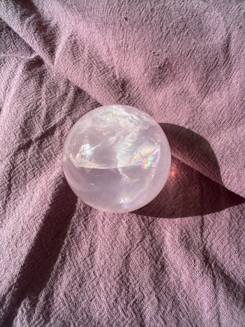 レインボーローズクォーツスフィア / ローズアゼツライトスフィア Rose