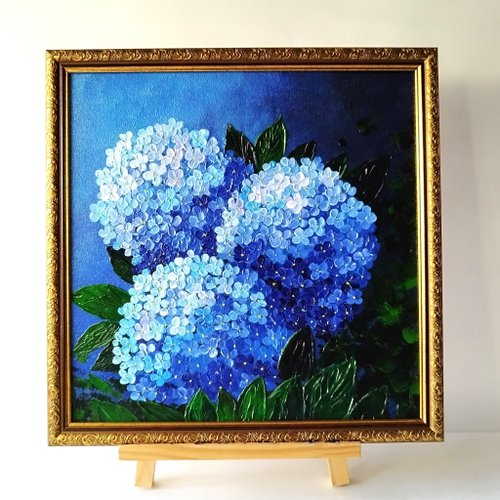 押し花アート【タテ54cm×ヨコ45cm】 油絵風作品 美しい風景絵画のような《押し花アート額》湖畔・花畑・森