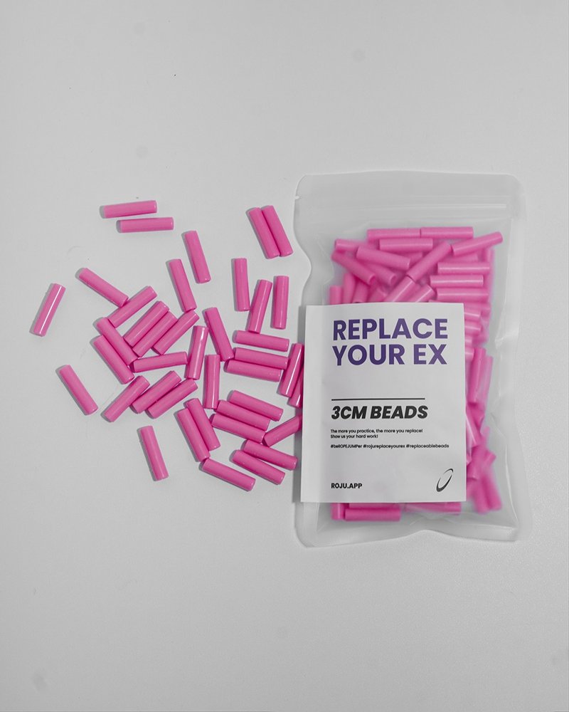 【RYE】跳繩 節拍珠 拍子珠 3cm (輕拍-泡泡粉) - 運動配件 - 塑膠 粉紅色