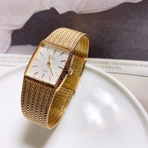 挪亞方舟古董飾品 Vintage Jewelry 【西洋古董飾品】1960附原廠盒 ELGIN 可調整石英正常運作 手錶