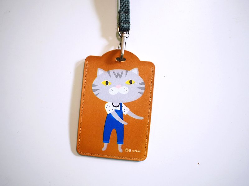 E*group Card Holder Tabby Cato Travel Card Holder Identification Card Holder Luggage Tag - ID & Badge Holders - Plastic Gold