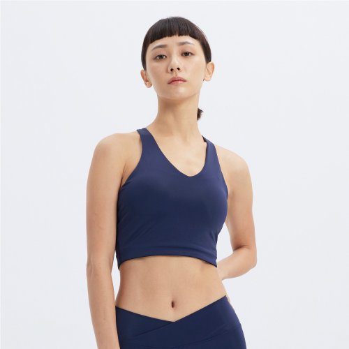 VOUX SPORTSWEAR- 輕度支撐運動背心-丈青