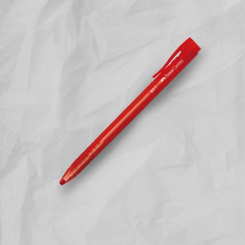 文聚 Faber-Castell RX-5 0.7mm 酷溜原子筆-紅一盒(原廠正貨)