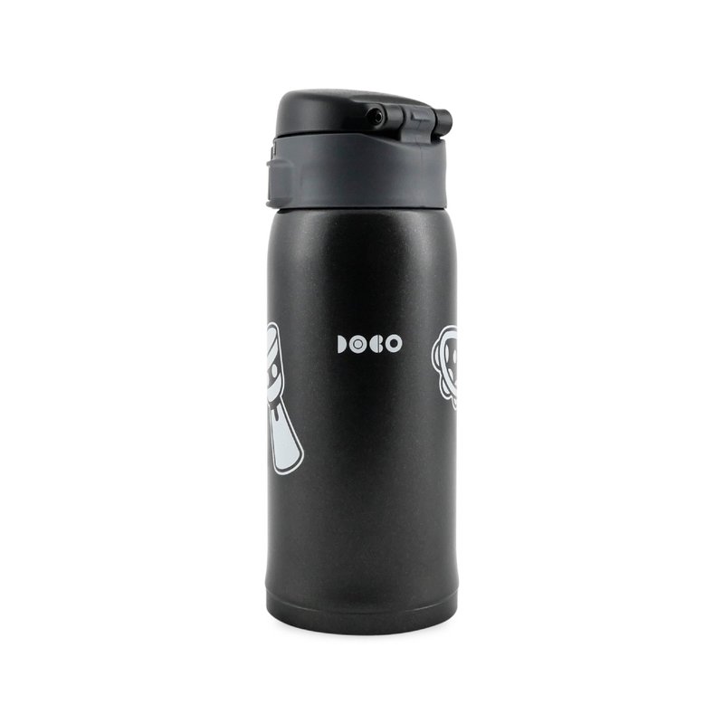 [DoBo Funny Creative X ZOJIRUSHI Joint Thermos Bottle] Drum Drum Band 0.36L - กระบอกน้ำร้อน - สแตนเลส สีดำ