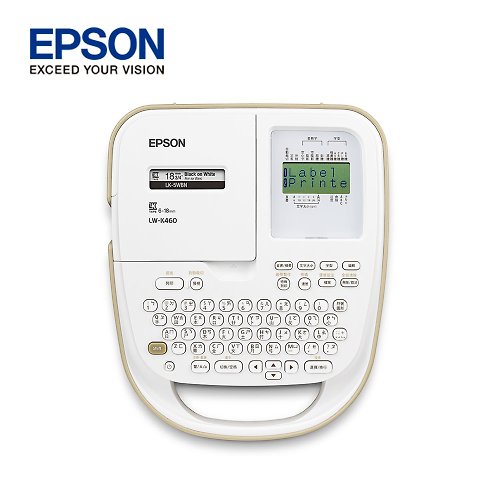 EPSON TAIWAN 標籤機旗艦館 EPSON LW-K460 手持式杏色典雅標籤機