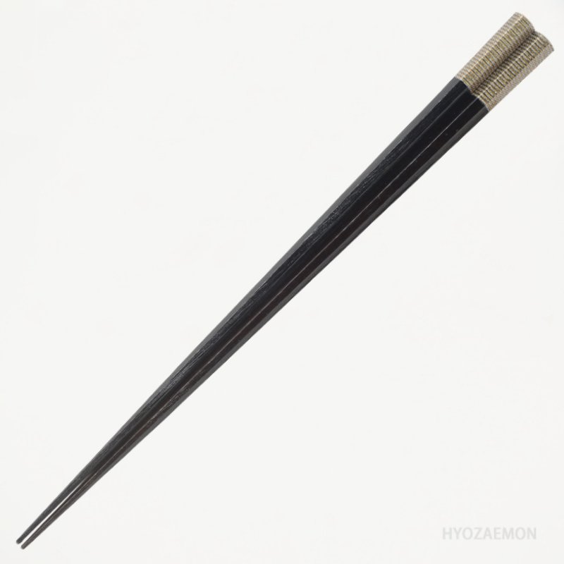 兵左衛門　黒漆金糸　八角　大・23.5cm、中・21.5cm - 筷子/筷架 - 木頭 