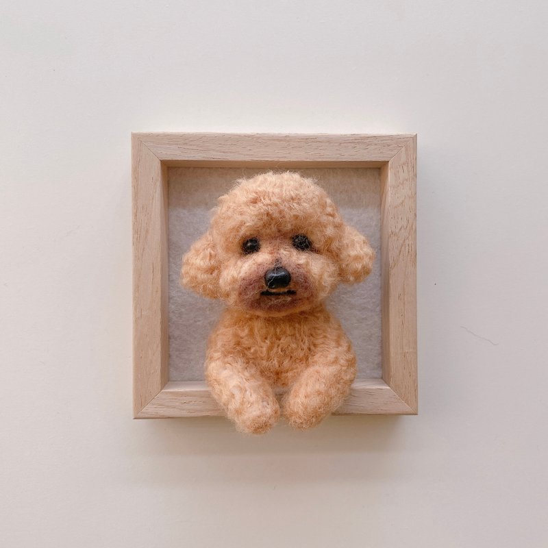 Customized-Pet Half Body Wool Felt Photo Frame - หมอน - ขนแกะ 