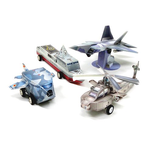 OO屋 【DIY】阿帕契直昇機 F22戰鬥機 軍艦 Q飛機 /材料包/益智/玩具