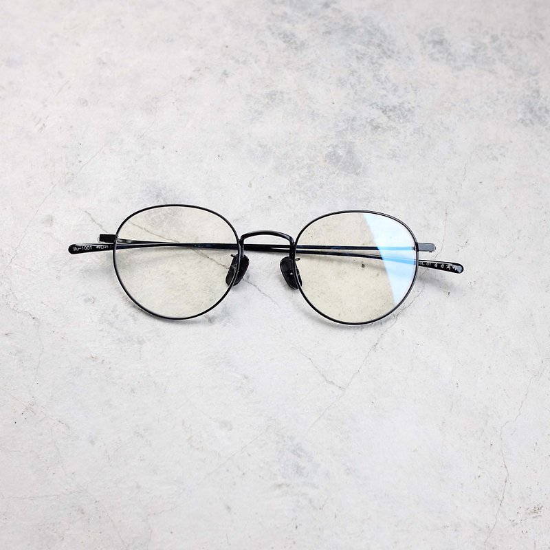 [ヘッド]新会社軽量金属チタンフレームチタン光沢のある黒のノーズパッドを頭 - 眼鏡・フレーム - 金属 ブラック