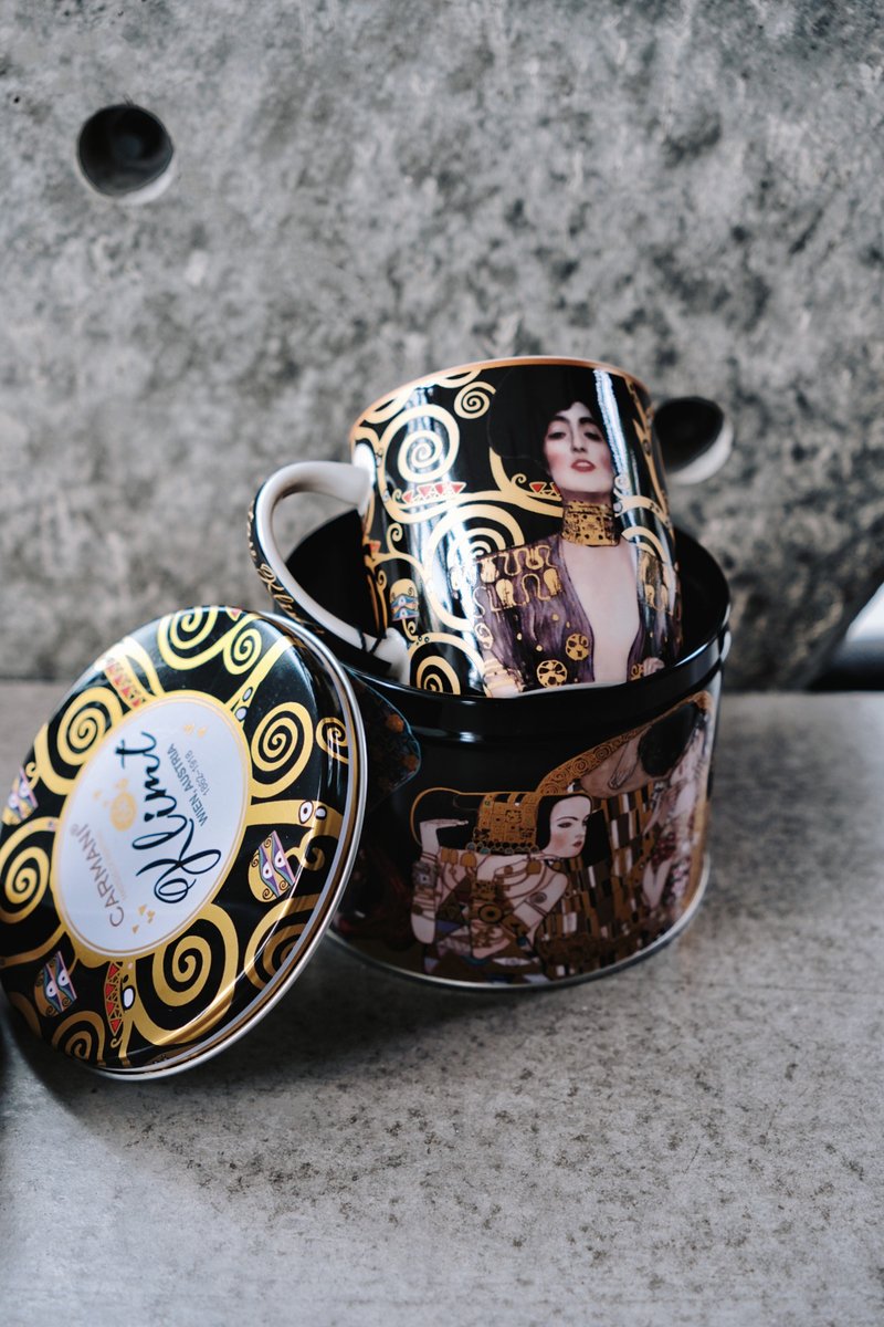 Carmani Klimt Judith mug tin box set - Cups - Porcelain White