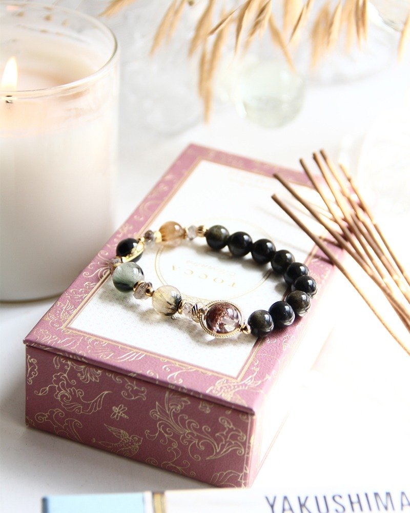 Halo money-attracting combination design bracelet - สร้อยข้อมือ - คริสตัล หลากหลายสี