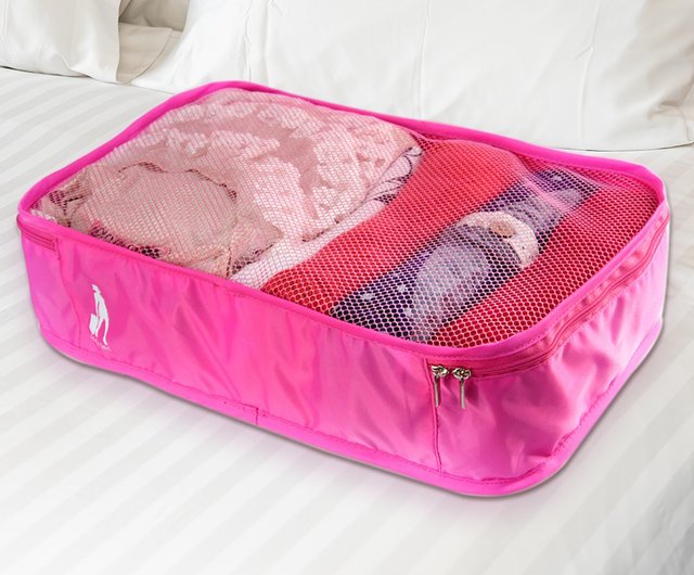 Suitcase clothing storage bag - medium building block stacking storage mesh  bag travel storage bag thickened high den - Shop SleepWell Luggage &  Luggage Covers - Pinkoi