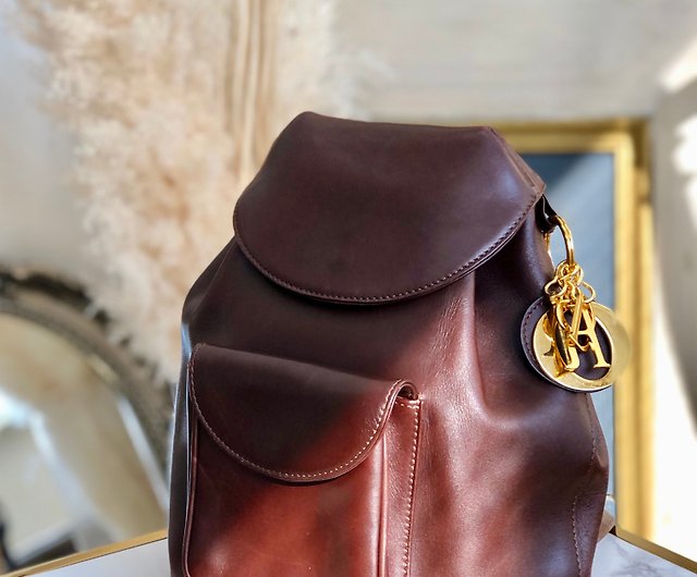 Vintage Womens Mini Genuine Leather Backpack Bag Purse Backpacks for Women