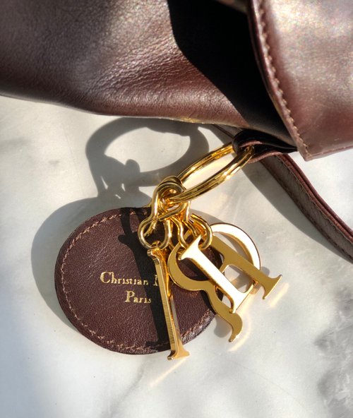 Christian Dior　希少　リュック　ブラック　チャーム　ヴィンテージ ⭐Christian Dior⭐希少 リュック ブラック チャーム ヴィンテージ