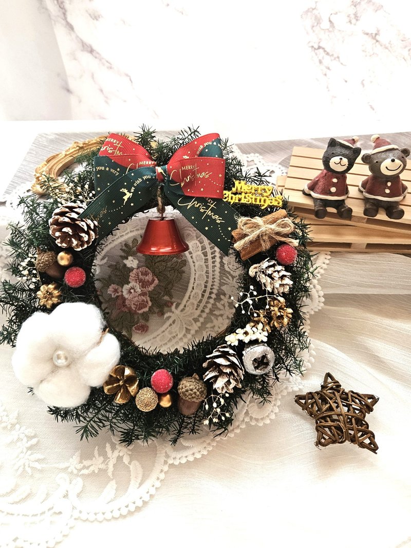 永生雪松聖誕花圈 聖誕禮物 - 乾燥花/永生花 - 植物．花 