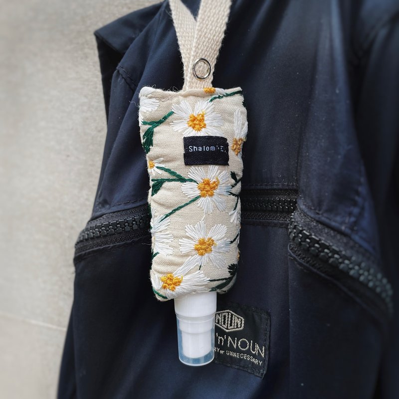 小雛菊系列 酒精噴霧罐收納袋/酒精/酒精噴霧罐袋 - 其他 - 棉．麻 多色