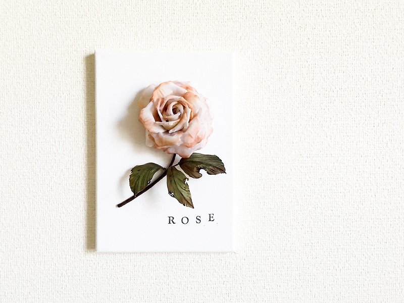 Dyeing specimen: ROSE <Withering rose> - ของวางตกแต่ง - เส้นใยสังเคราะห์ สีกากี