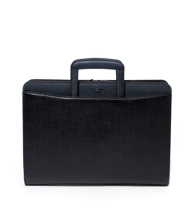 Diamant Japanese leather upsidedown Fuji A4 2WAY briefcaseblack x blue Shop fujitaka