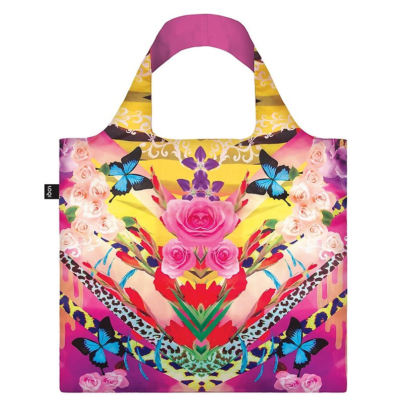 LOQI Shopping Bag-Dream Flower SNFD - Messenger Bags & Sling Bags - Plastic Red