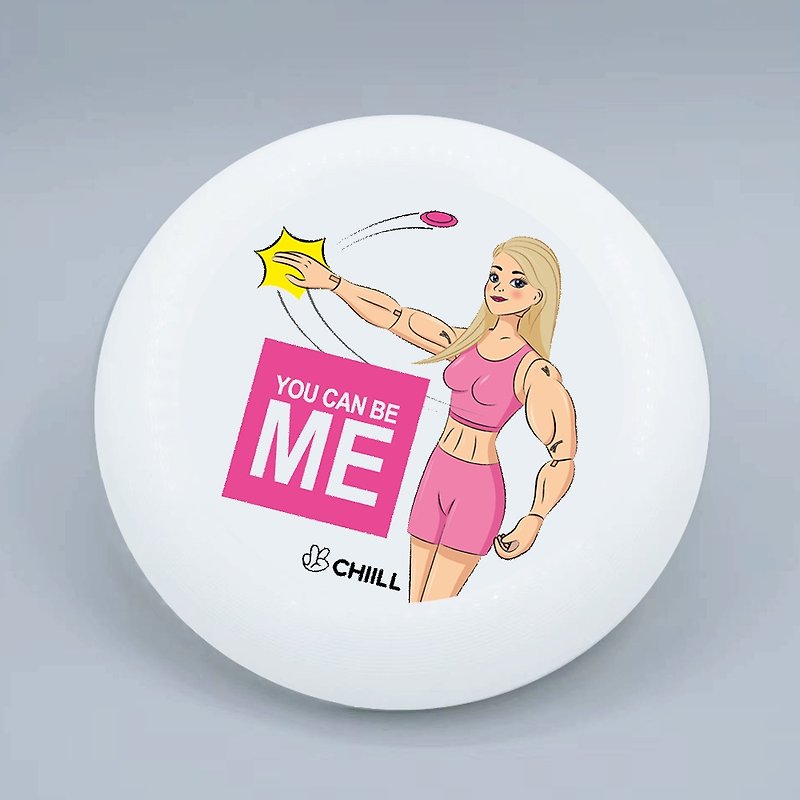 CHIILL You Can Be Me Frisbee Flying Disc - อุปกรณ์ฟิตเนส - พลาสติก ขาว
