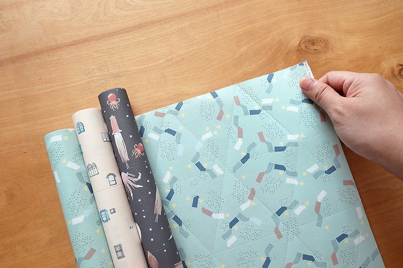 Reusable Wrapping papers (Collection 5) : Set of 3 - 包裝材料 - 紙 黃色