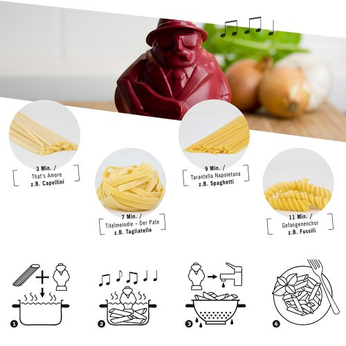 Grandpa Bouncy Tooth Pasta Timer - Shop CUBICO Cookware - Pinkoi