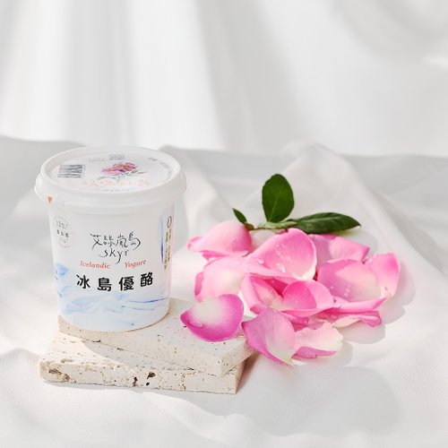 冰島優格-艾絲嵐島Skyr 獨享杯170g 玫瑰紅露Skyr │ 奶素