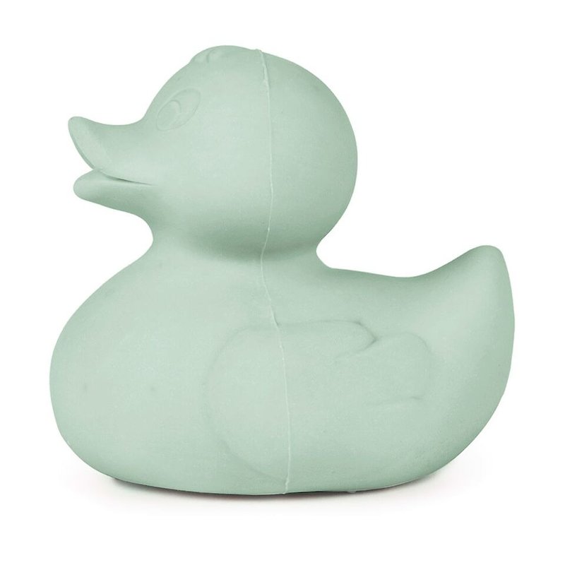 Spain Oli & Carol Classic Mini Duck-Pink Green – Natural Rubber Tooth Fixer/Bath Toy - Kids' Toys - Rubber Green