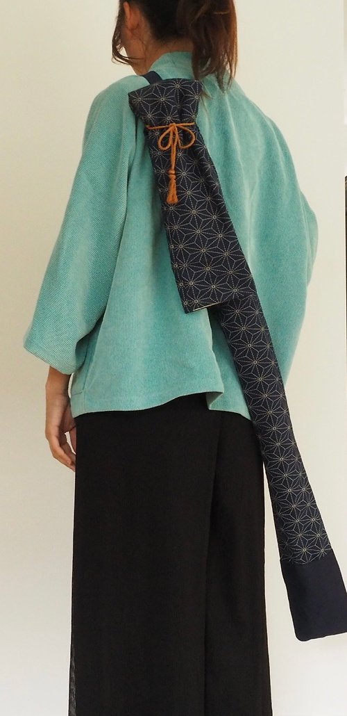 sunflowercorsage 原創手工縫製 日本劍道竹刀套 可調節長度揹帶側揹斜揹
