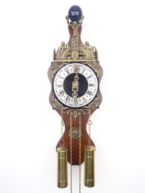 Dutchantique4you Dutch Wall Clock Vintage Antique 8 day (Warmink WUBA Zaanse Junghans Era)