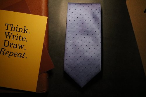 壞紳士 淺紫色小碎花領帶商務男正裝necktie