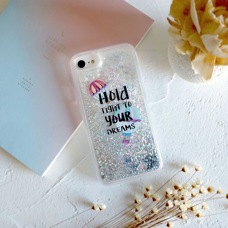 PATTERN LAB | Liquid Glitter Case for iPhone SE/8/7/6s - Dream - เคส/ซองมือถือ - พลาสติก สีใส