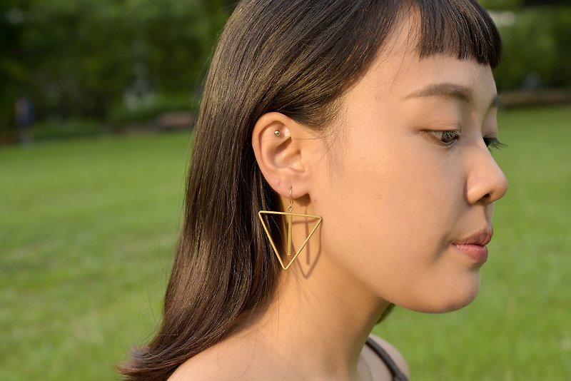 限定設計款#10 - 耳環/耳夾 - 其他金屬 金色