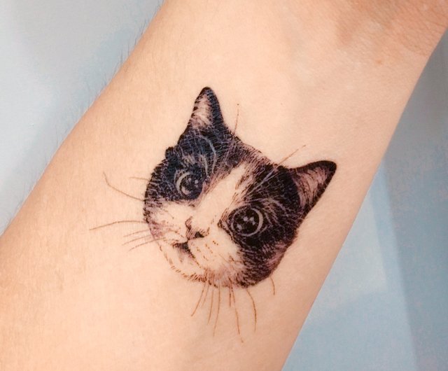 Cat face tattoos