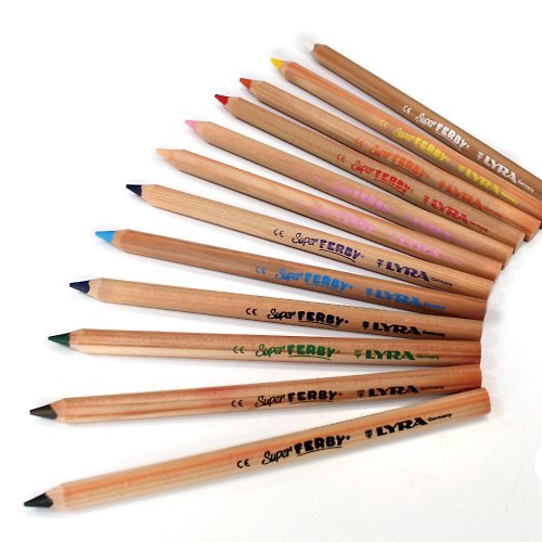 童趣生活館 LYRA 三角原木彩色鉛筆17.5cm(12色)