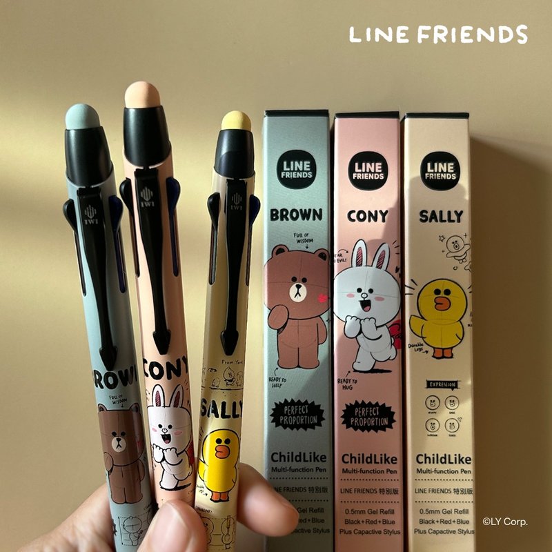 [Taiwan Exclusive] IWI ChildLike Multifunctional Pen LINE FRIENDS Special Edition - ปากกา - โลหะ 