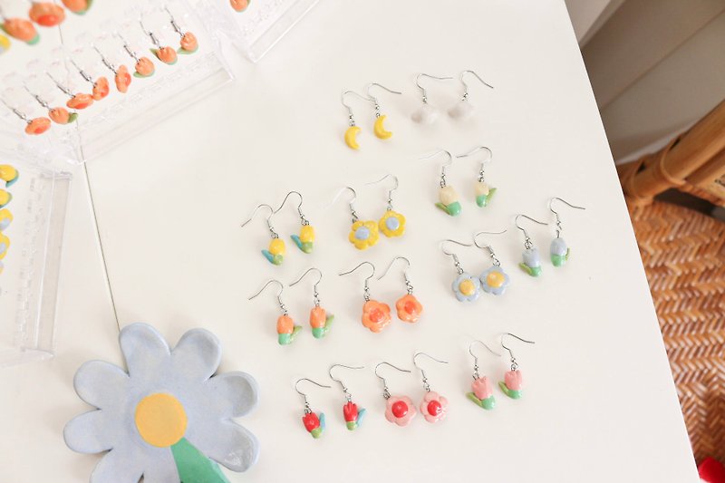Earring - Earrings & Clip-ons - Pottery Multicolor