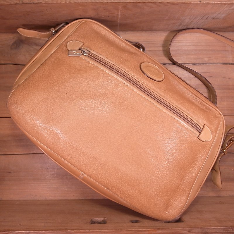 [Bones] Gucci caramel color package dorsal side VINTAGE - Messenger Bags & Sling Bags - Genuine Leather Brown