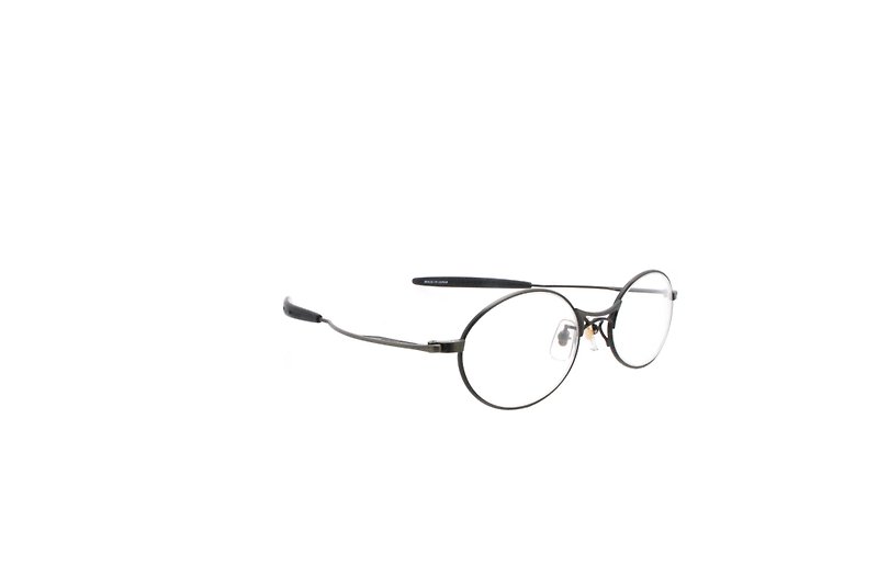 renoma T21-9755 col21A Japan 90s Vintage Eyeglasses - กรอบแว่นตา - โลหะ สีเทา