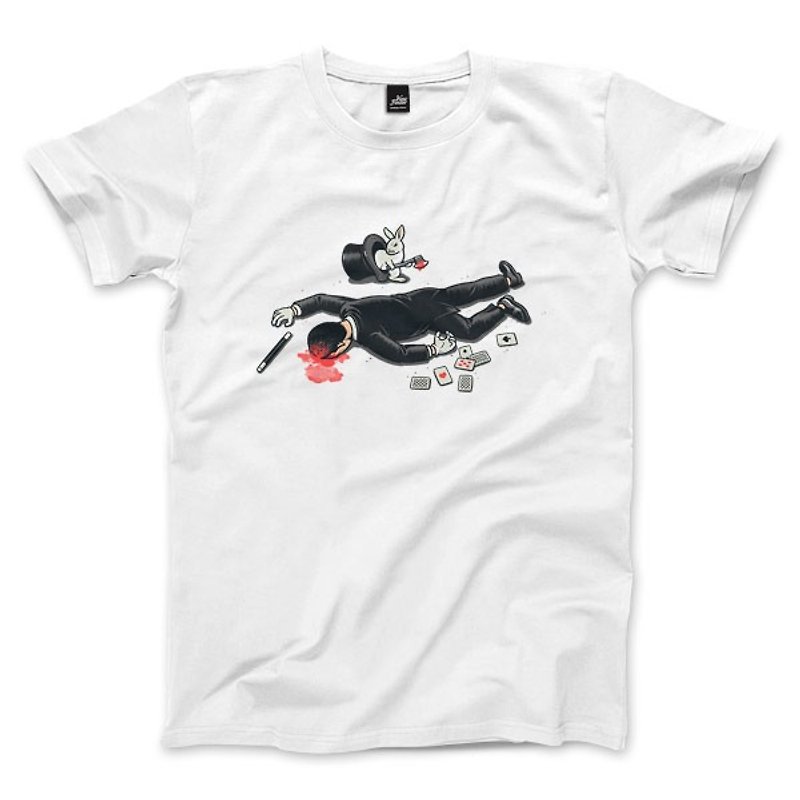 Magic Corpse-White-Unisex T-shirt - Men's T-Shirts & Tops - Cotton & Hemp White