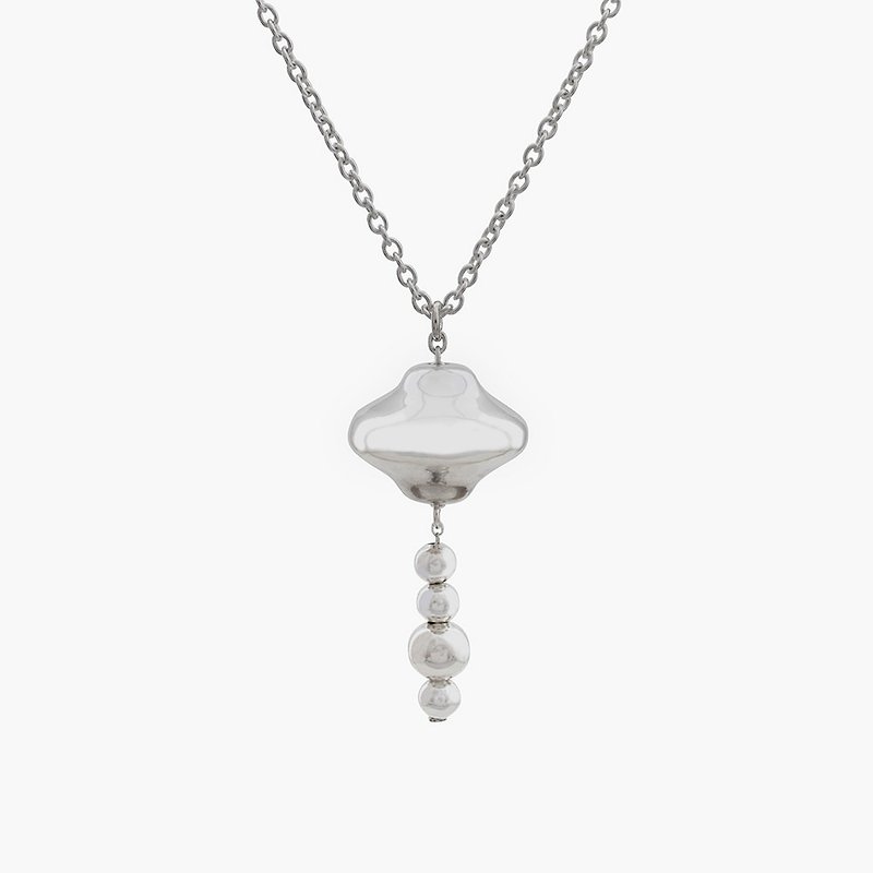 UFO Silver Necklace - Necklaces - Other Metals Silver