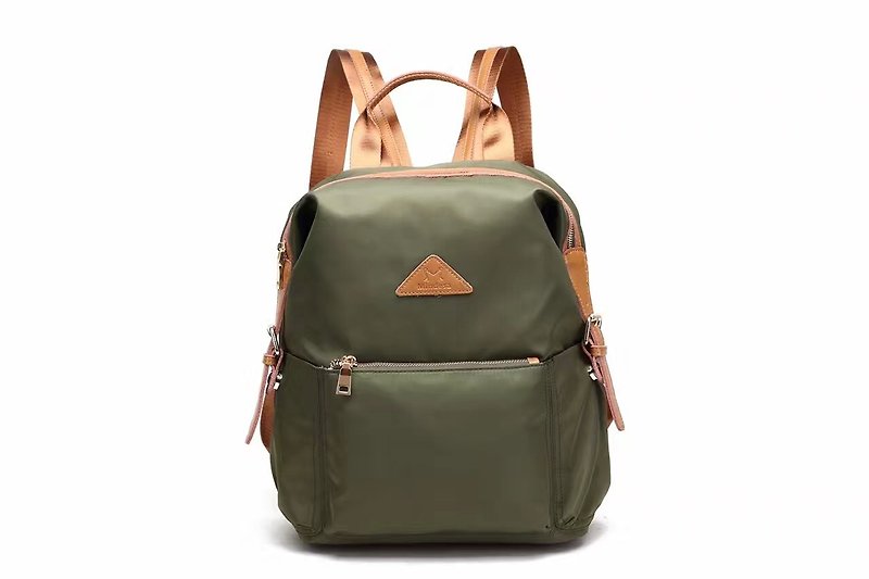 Classic Waterproof Backpack Purple/Sapphire/Grey/Army Green #1013 - Backpacks - Waterproof Material Green