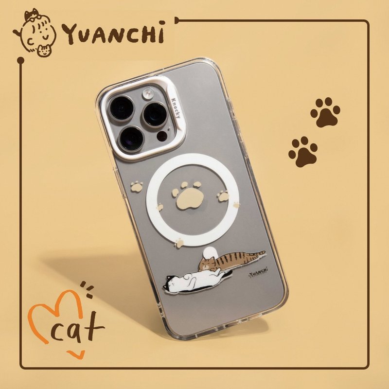 Yuanqi YUANCHi co-branded model | iPhone 15 series mobile phone cases support MagSafe - Phone Cases - Other Materials Transparent