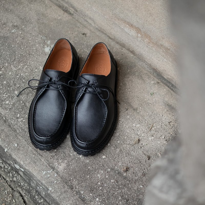 Classic kangaroo shoes_black men's shoes and women's shoes large size small size 35~47 - Men's Leather Shoes - Genuine Leather Black