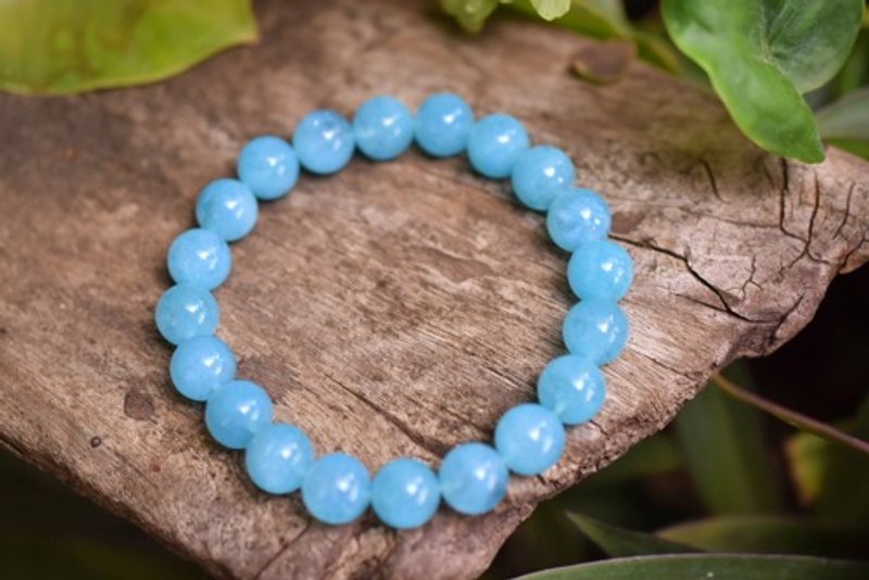 High quality blue big aquamarine bracelet s778 - สร้อยข้อมือ - เครื่องเพชรพลอย สีน้ำเงิน