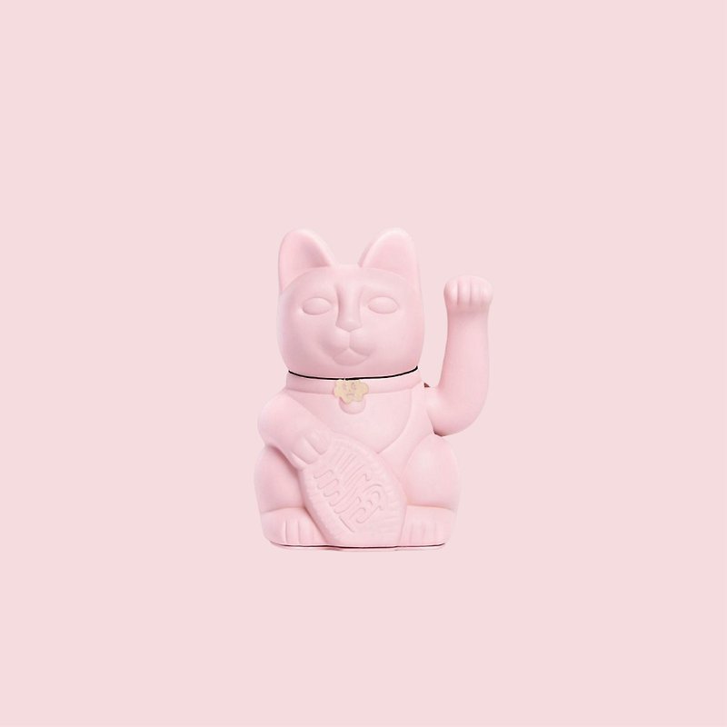 【Diminuto Cielo Lucky Cat】 Tiny Sky Lucky Lucky Cat-Bubble Powder 15CM - Stuffed Dolls & Figurines - Other Materials Pink