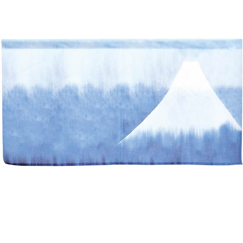 日本製コスモ短門簾寧靜富士山 - 門簾/門牌 - 其他人造纖維 