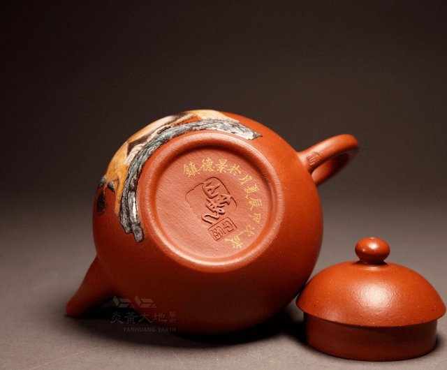 明成化手画斗彩龍鳳紋天字缶 茶壺 景徳鎮 陶磁器 装飾品 現代