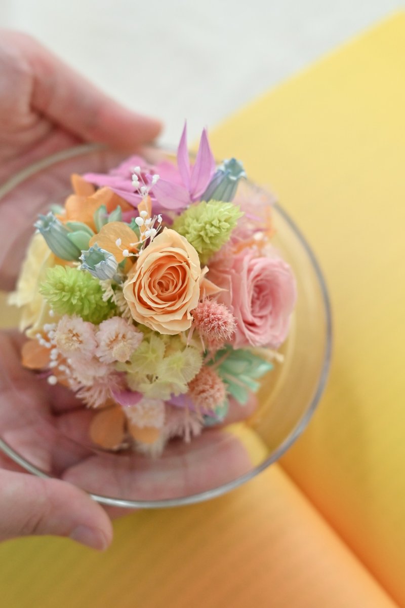 把最好的都給你 永生花系列作品  JOYFUL - 乾燥花/永生花 - 玻璃 多色