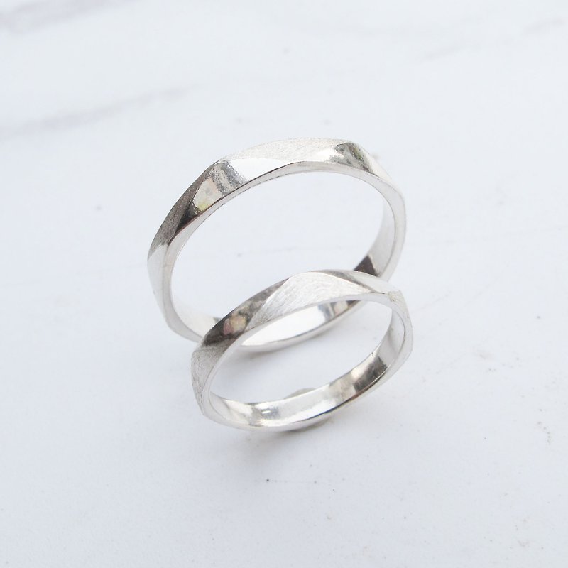 DIY Handmade Silver Jewelry Teaching Volume | Happy Track Corner Ring Sterling Silver Couple Ring | - งานโลหะ/เครื่องประดับ - เงินแท้ 